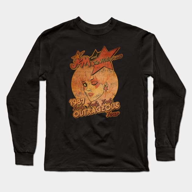 Vintage Jem Outrageous Tour Long Sleeve T-Shirt by Radenpatah